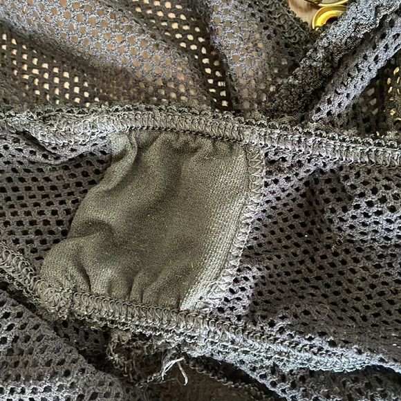 Vintage Shirley of Hollywood black lace with chains lingerie - Picture 7 of 7